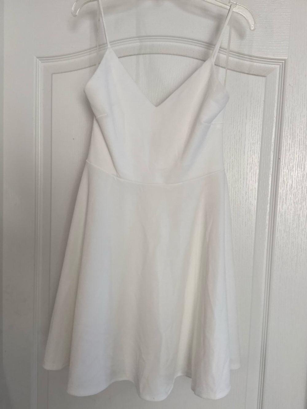 Windsor White V-Neck Spaghetti Strap Mini Dress